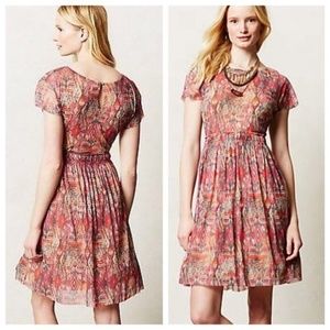 Anthropologie Weston Wear Petites Simi Mesh Dress